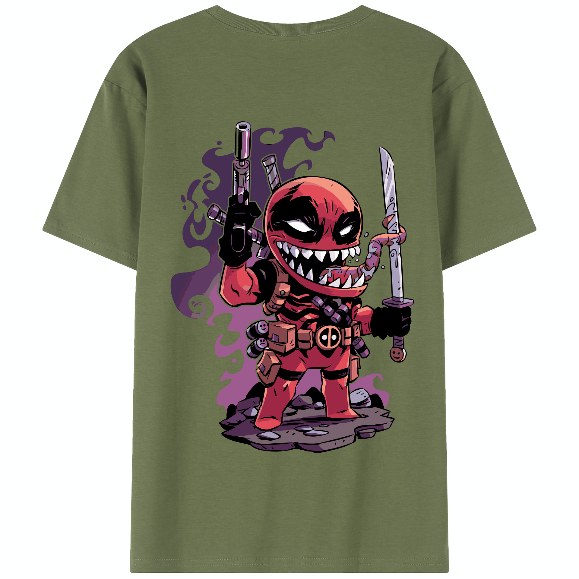 （画像用） アベンジャーズ The Avengers 綿100％半袖Tシャツ（背面プリント）